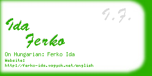 ida ferko business card